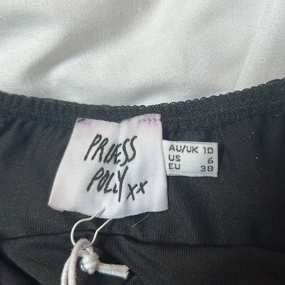 Princess Polly Black I want you Mini Dress Bodycon NWT - Picture 3 of 5